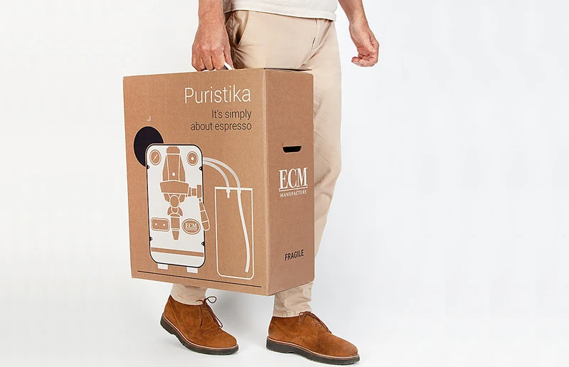 ECM Puristika — Machine à espresso compacte, groupe E61, PID, sans buse vapeur, 195 mm