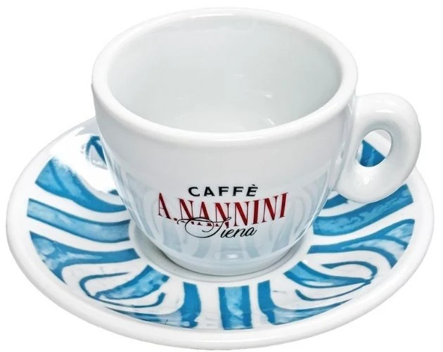 Tasse à Cappuccino bleue - Caffè Nannini