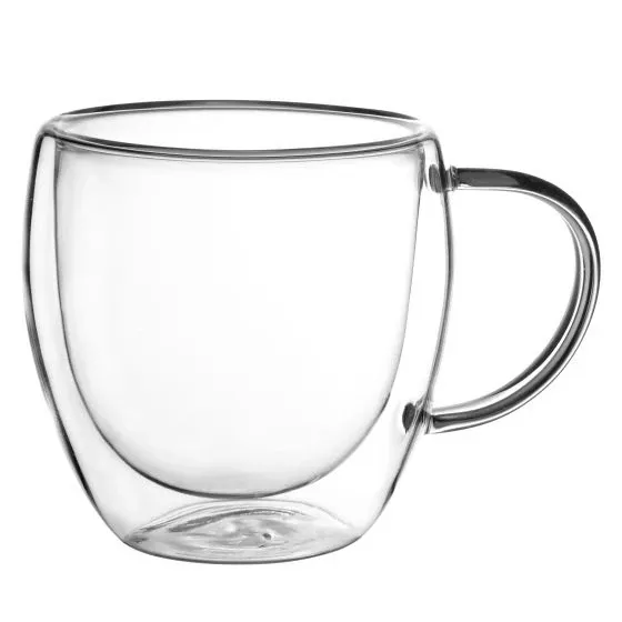 Trudeau - 2 tasses en verre à double paroi Java (250 ml)
