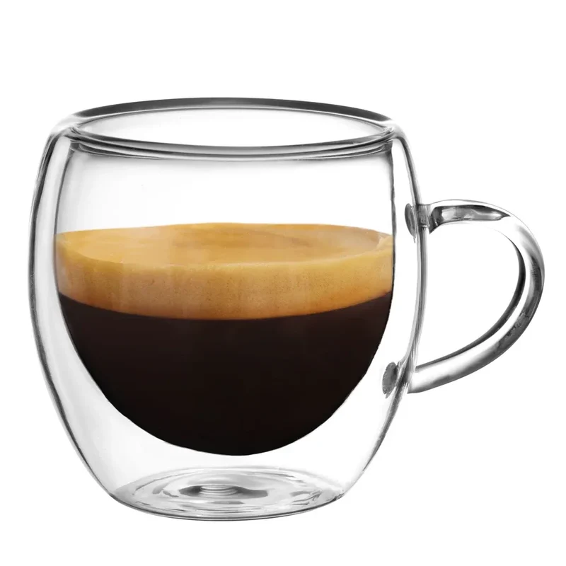 Trudeau - 2 tasses en verre à double paroi Java (250 ml)