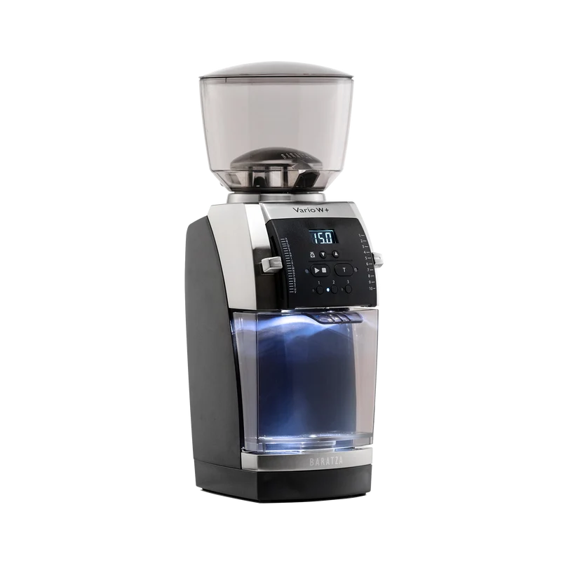 Baratza - Moulin à espresso Vario W+ (avec contenant verrouillable et contenant à café)