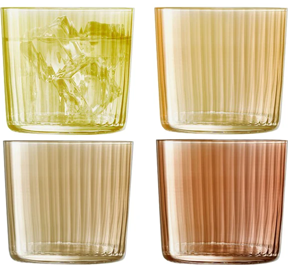 Lot de 4 verres Gems / Ambre - LSA