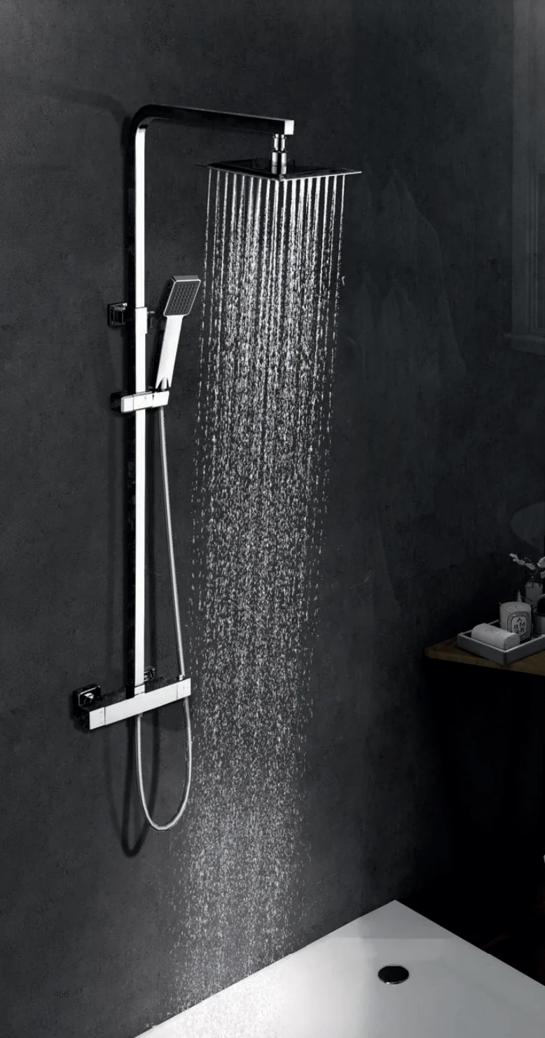 Ensemble de douche thermostatique série Vigo Chromé