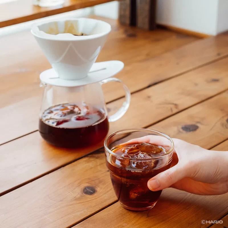 HARIO - V60 One Pour Dripper Mugen Blanc 1/2 - Edition Limitée