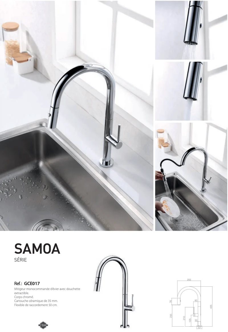 Robinet mitigeur de cousine série Samoa