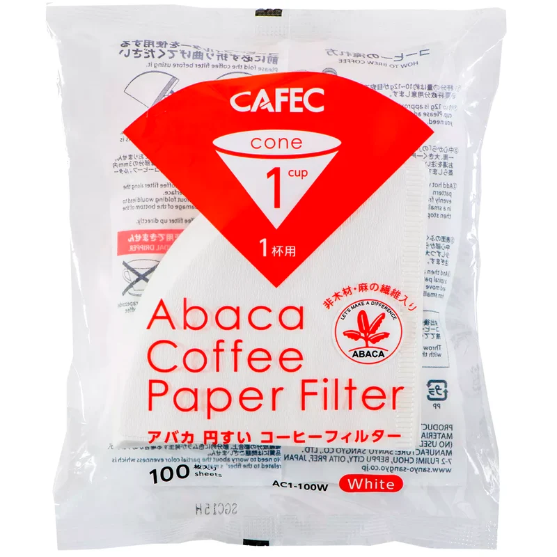 Cafec - Filtres Abaca Blanc