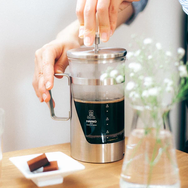 Hario - Cafetière piston Harior 7 Alu Brossé