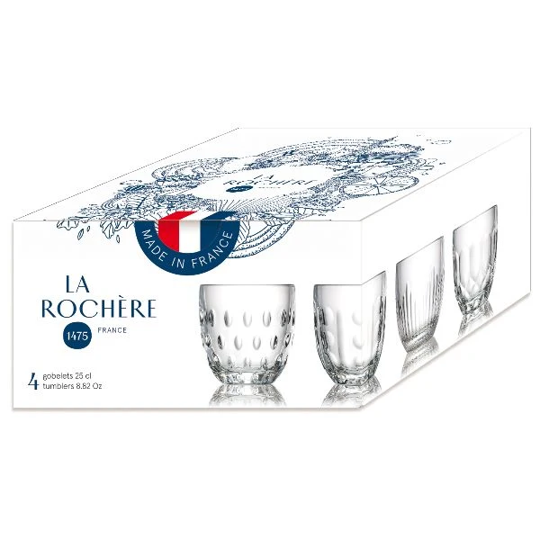 La Rochère - Lot de 4 Gobelets Troquet