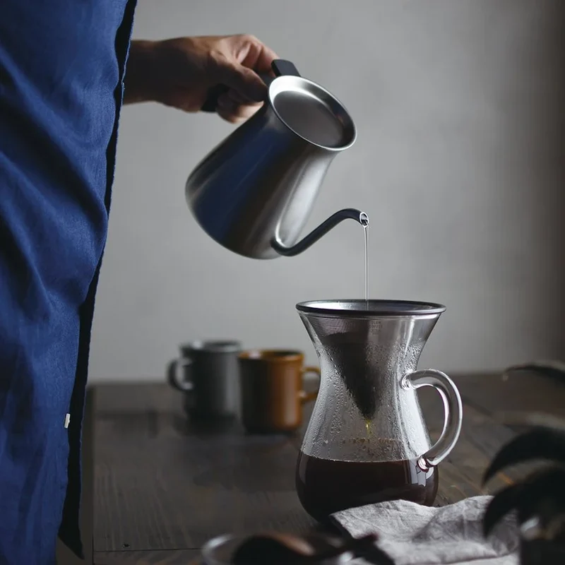 Kinto - Carafe avec filtre permanent inoxydable