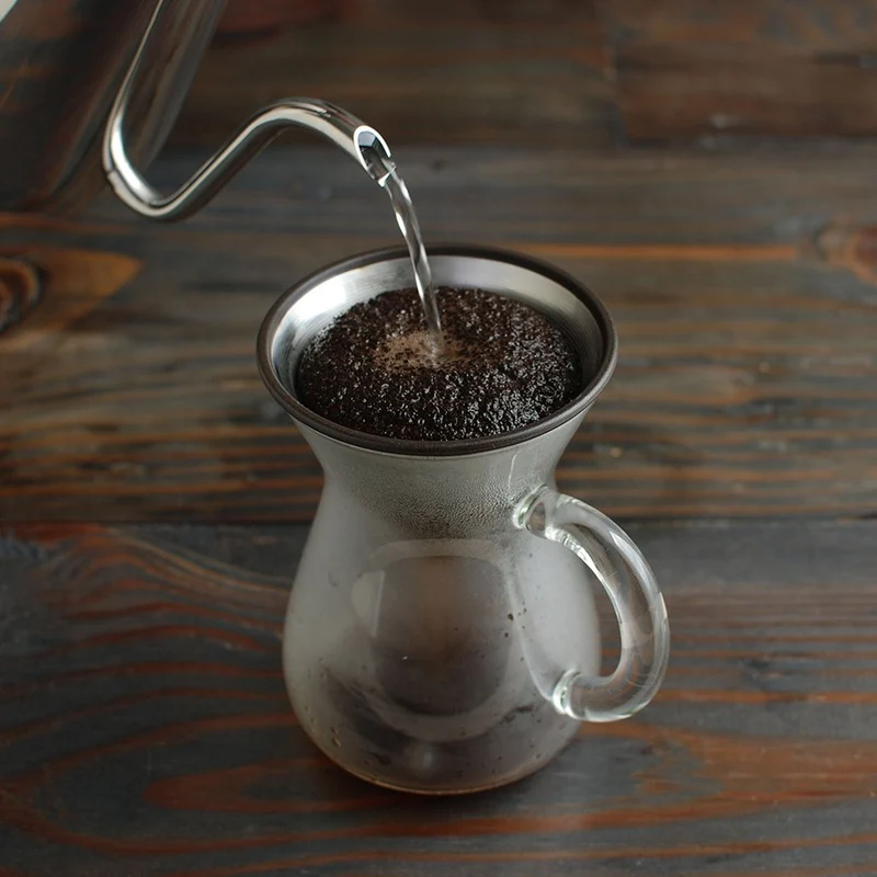 Kinto - Carafe avec filtre permanent inoxydable