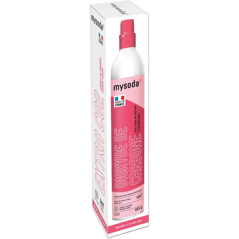 MYSODA - Cylindre de CO2 60L - Fabriqué en France