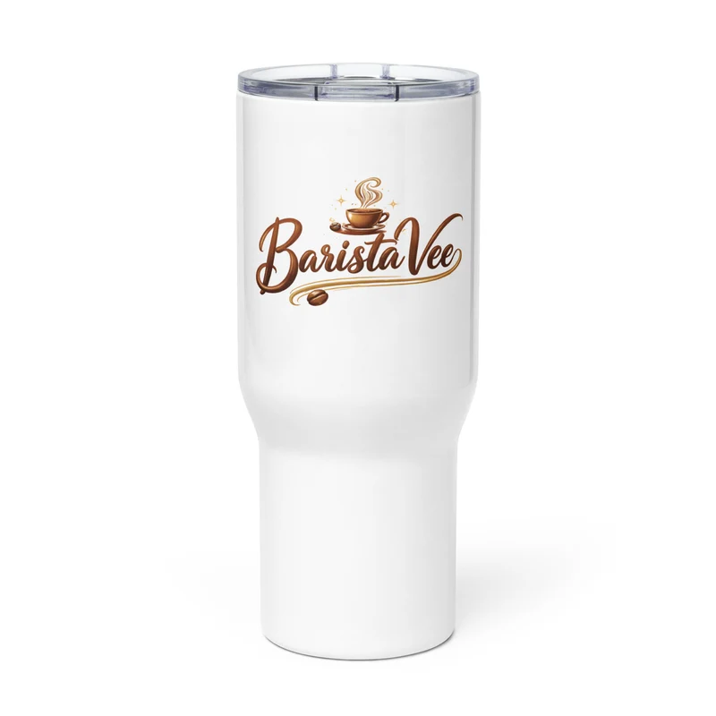 Travel mug with a handle