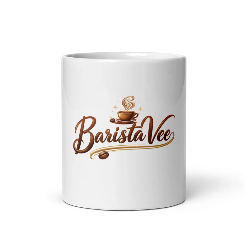 White glossy mug