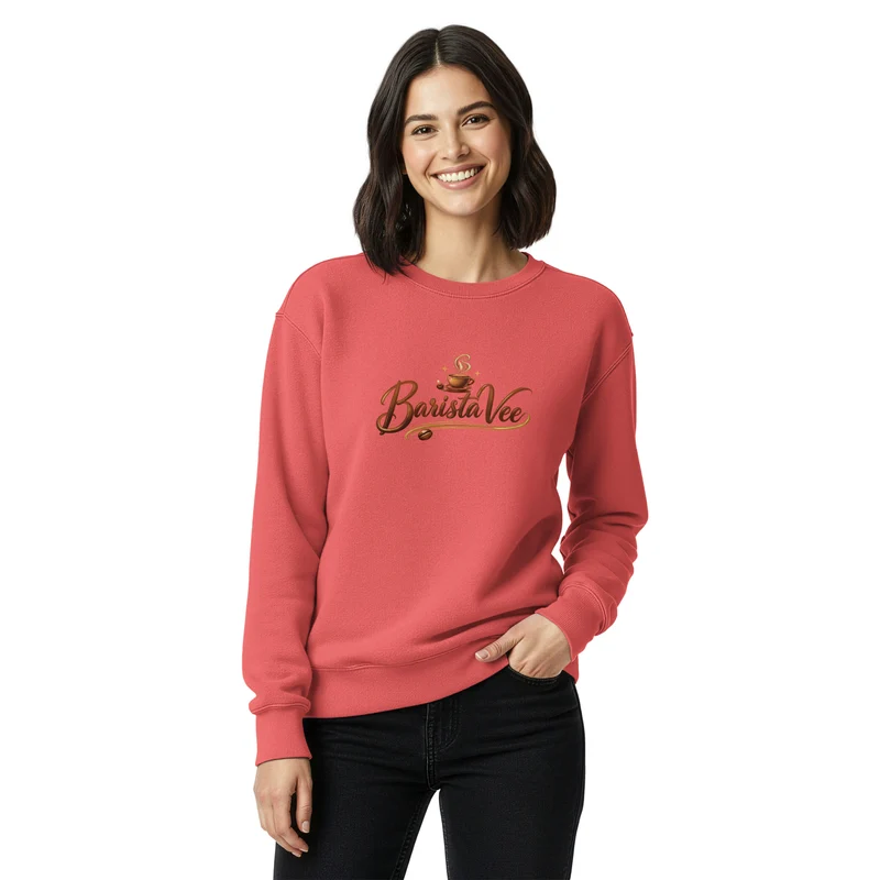 Unisex garment-dyed sweatshirt