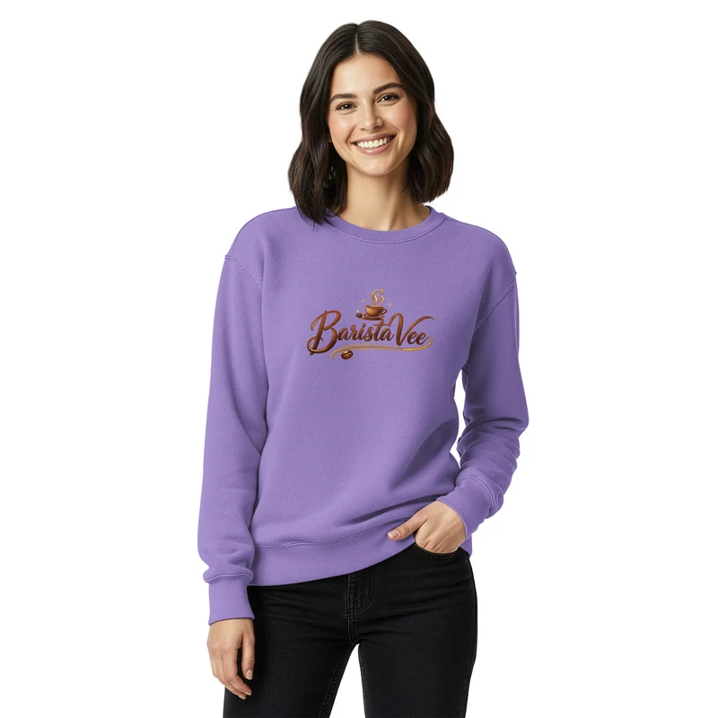 Unisex garment-dyed sweatshirt