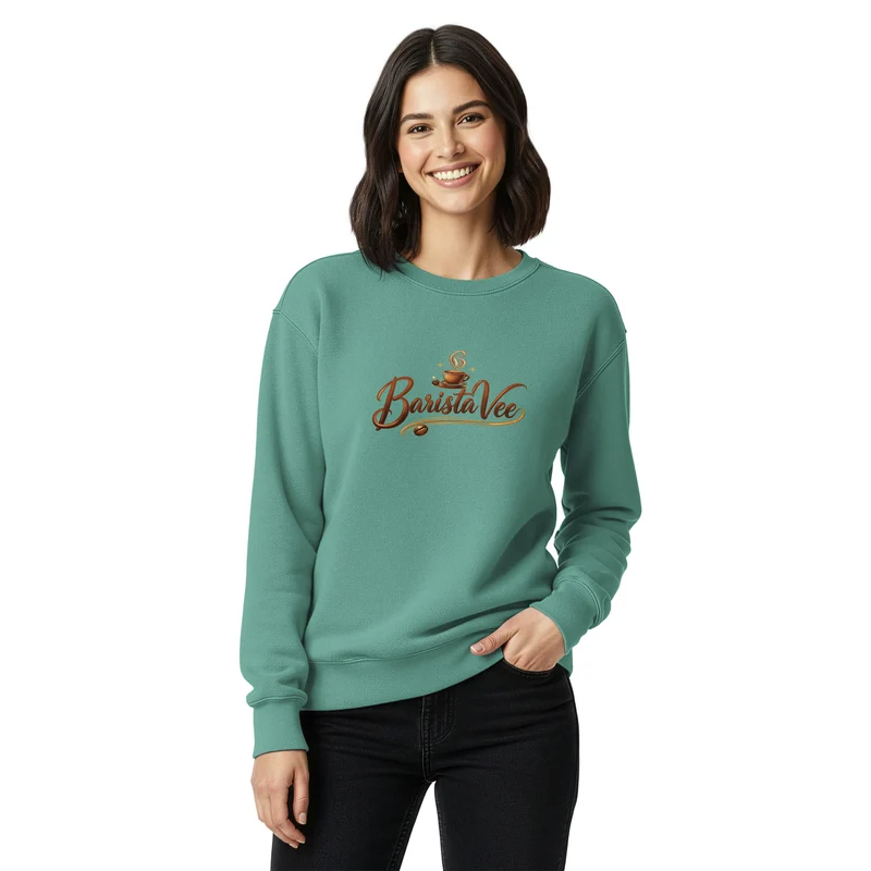 Unisex garment-dyed sweatshirt