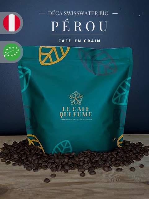 Café décaféiné bio Swisswater