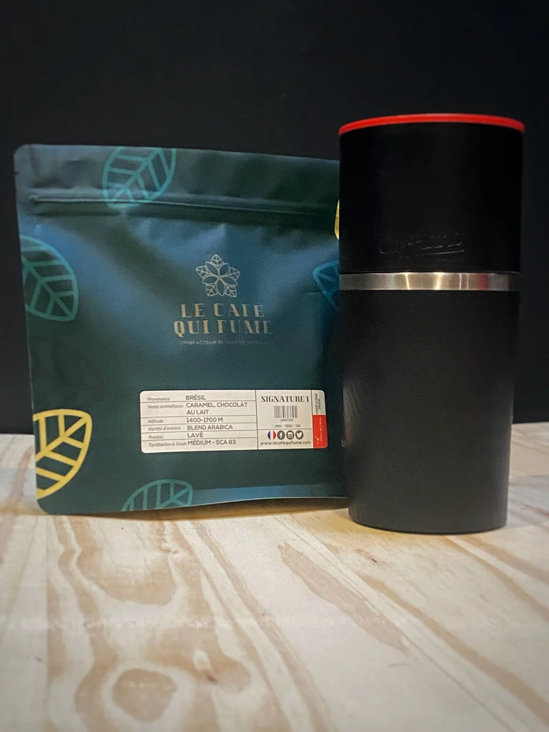 Cafetière Cafflano (Moulin/filtre + café)