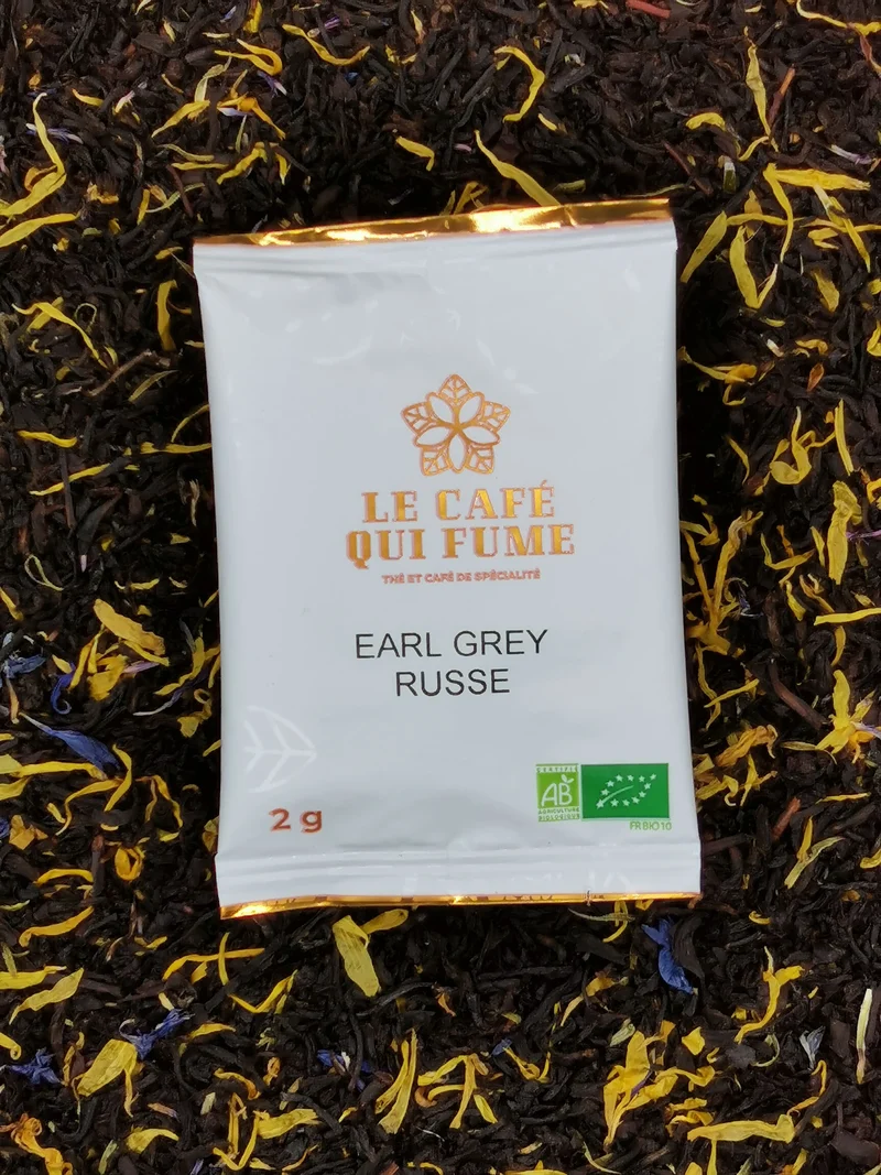 Thé noir "earl grey russe" bio