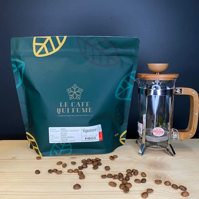 Pack french press + café