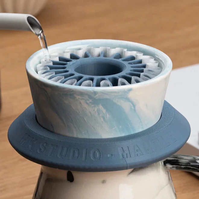 MANTLE brewer - Porte filtre en porcelaine MK Studio