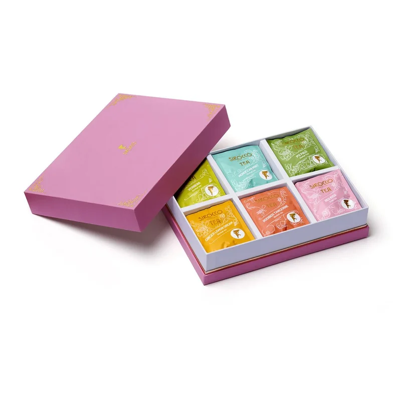 Coffret cadeau de 39 sachets de 6 thés bio Sirocco