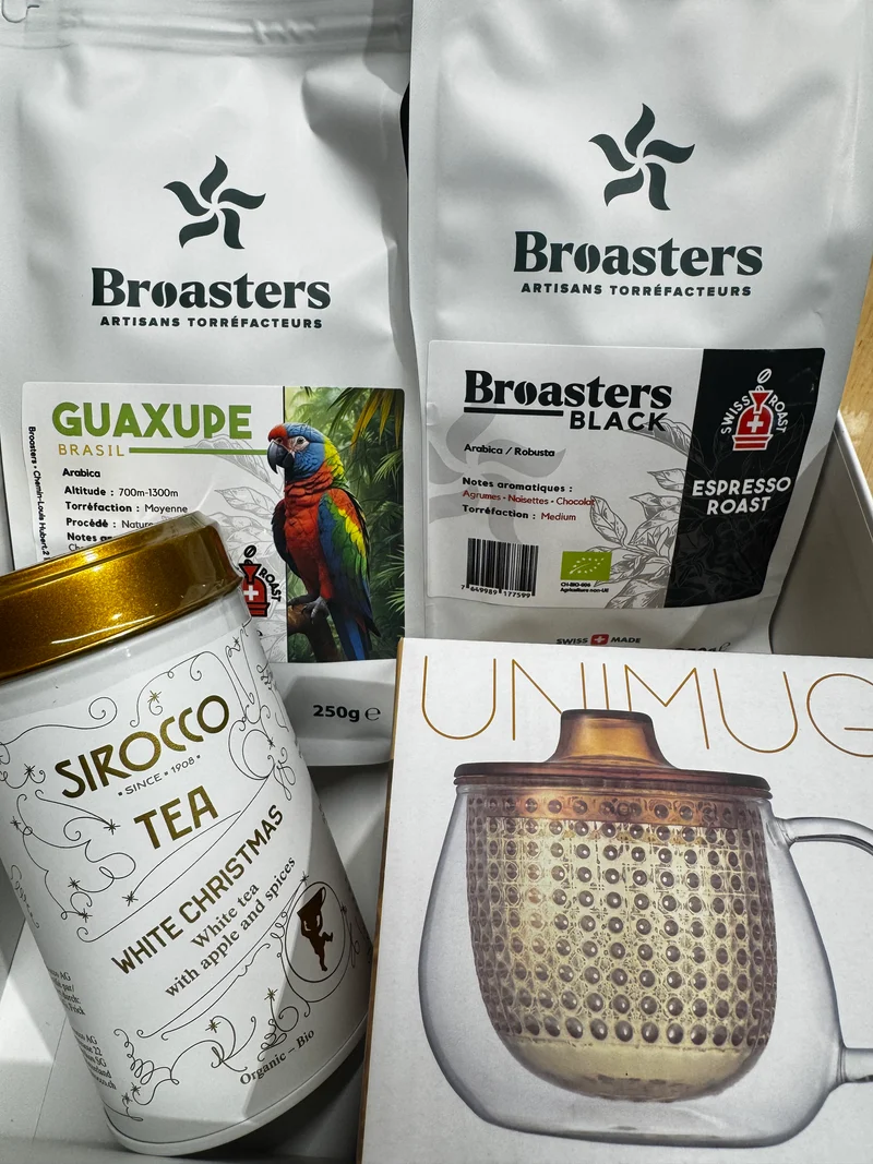 Coffret cadeau café, thé, tasse