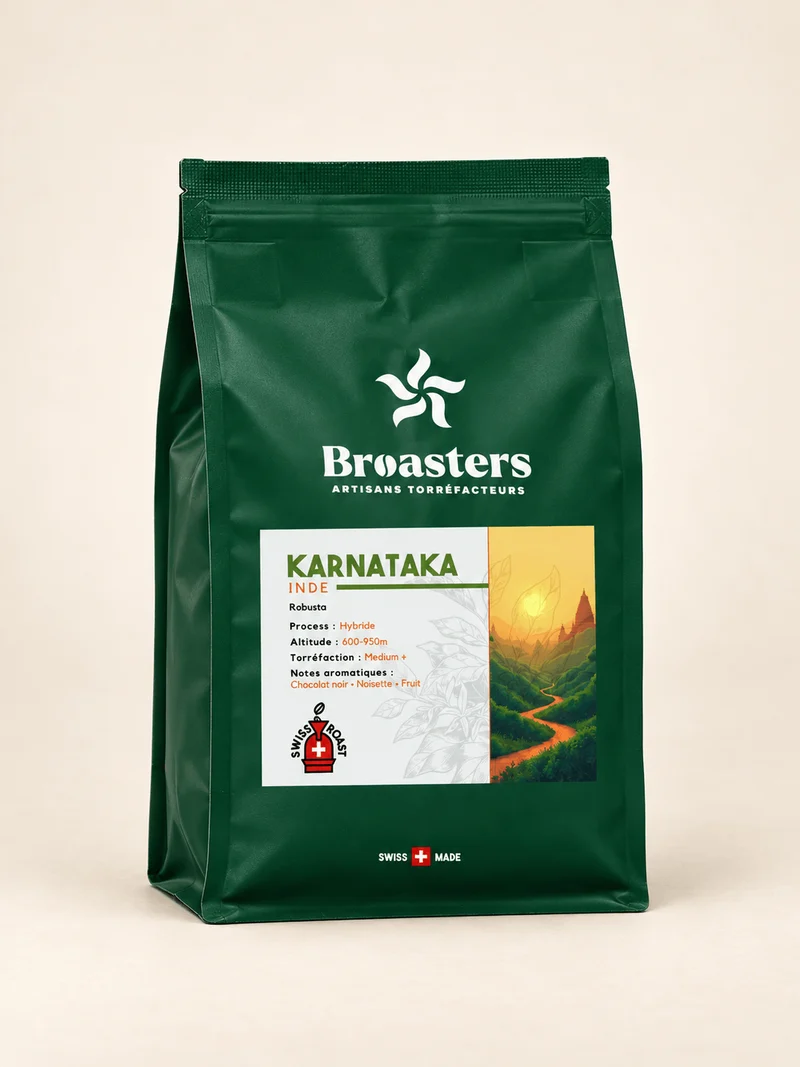 Café en grain Inde Karnataka Hybrid Robusta