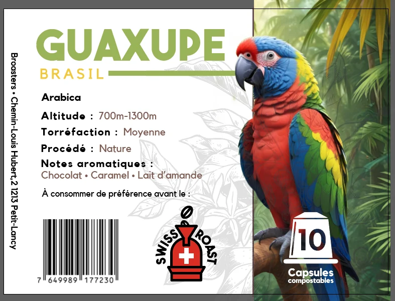 Capsules Brésil Guaxupé - Compatibles Nespresso®*
