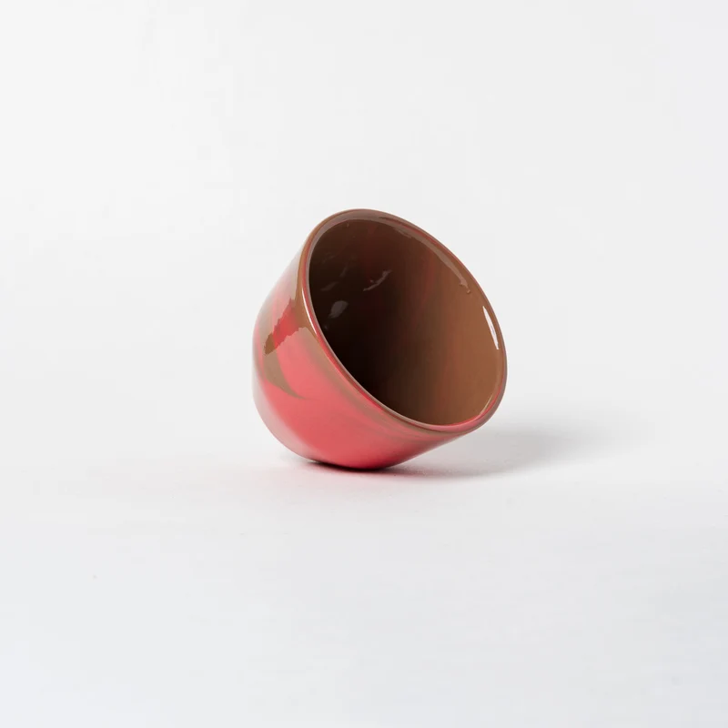 Tasse en porcelaine Espresso - Rose & Chocolat glossy