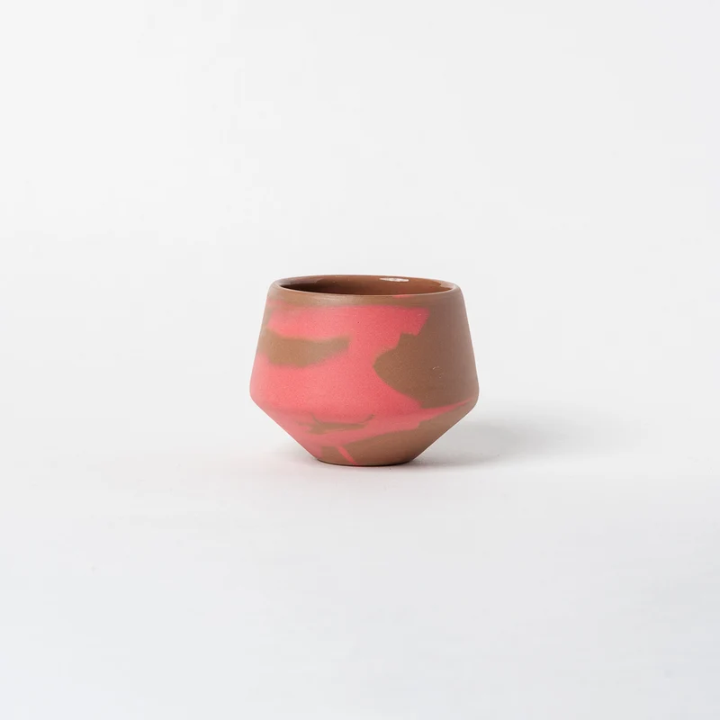 Tasse en porcelaine Dégustation small - Rose & Chocolat mat