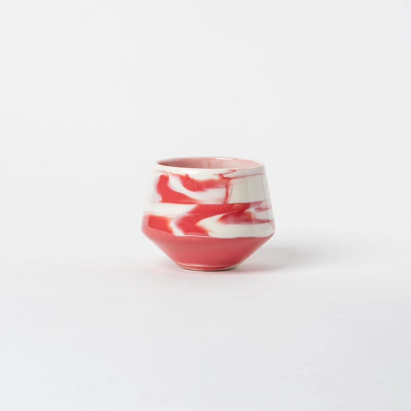 Tasse en porcelaine Dégustation small - Rose glossy
