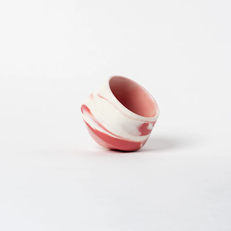 Tasse en porcelaine Dégustation small - Rose glossy