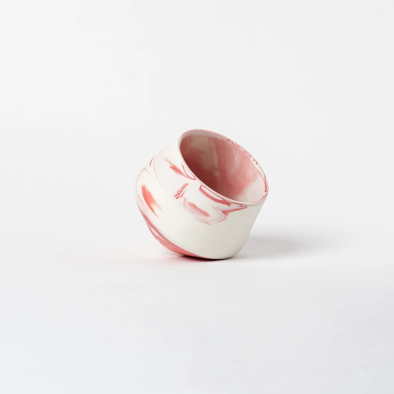 Tasse en porcelaine Dégustation small - Rose mat