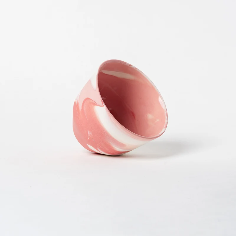 Tasse en porcelaine Cappuccino / Café filtre - Rose mat