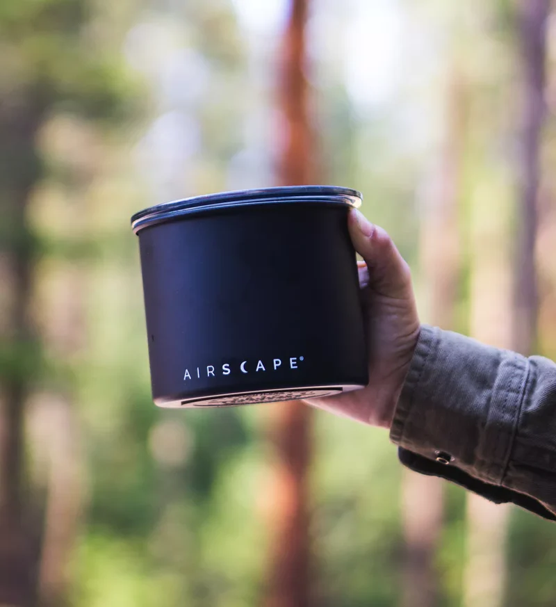 Boîte à café Airscape 250 g – Conservation hermétique du café en métal inoxydable