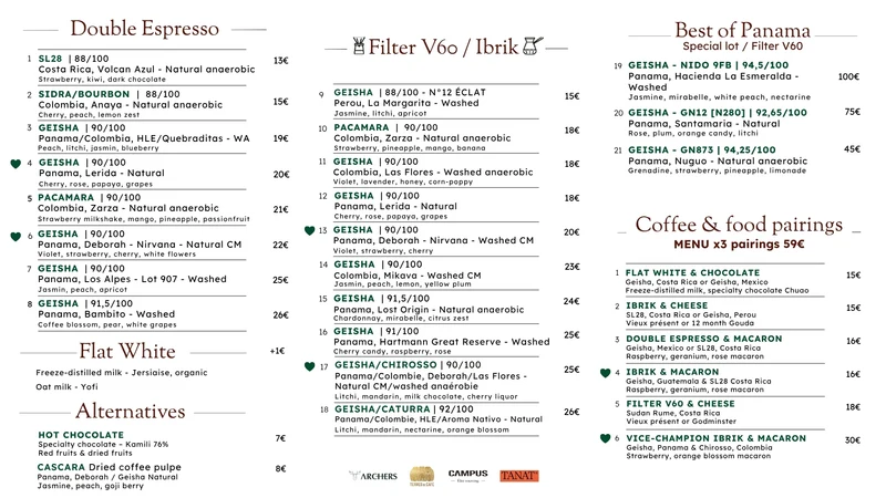 Réserver votre dégustation guidée par le barista