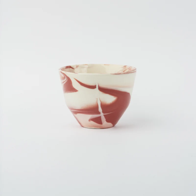 Tasse en porcelaine Cappuccino / Café filtre - Rose glossy