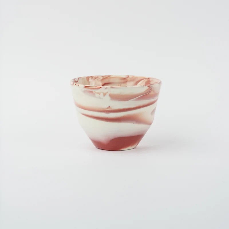 Tasse en porcelaine Cappuccino / Café filtre - Rose glossy