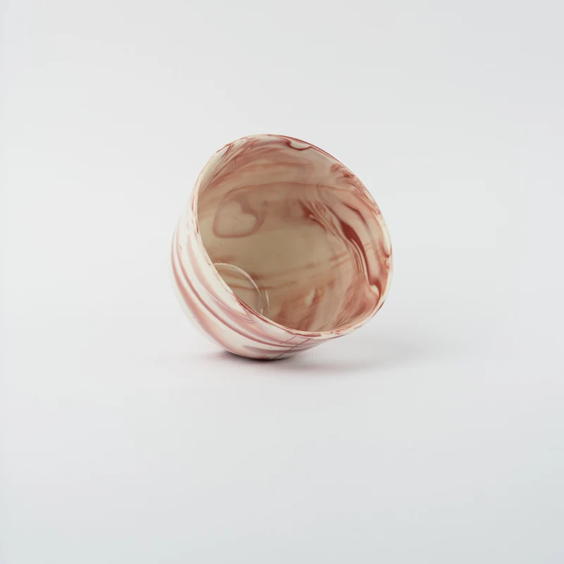 Tasse en porcelaine Cappuccino / Café filtre - Rose glossy