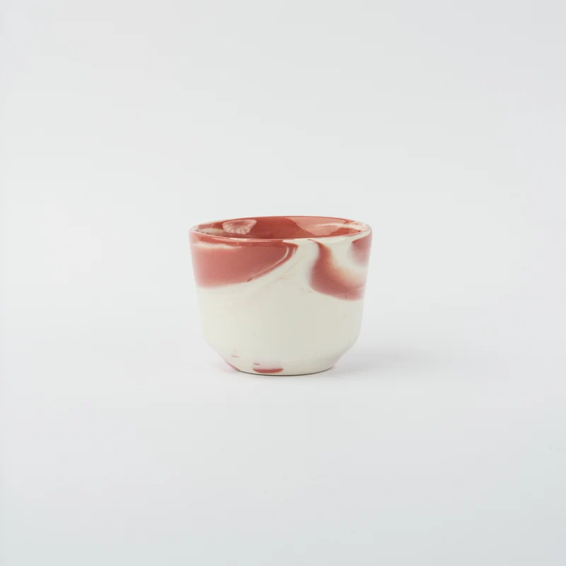 Tasse en porcelaine Espresso - Rose glossy