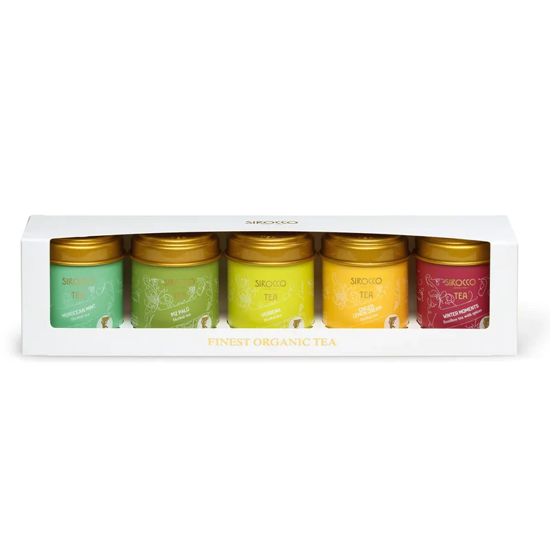 Coffret Sélection 5 boîtes Sirocco Bio
