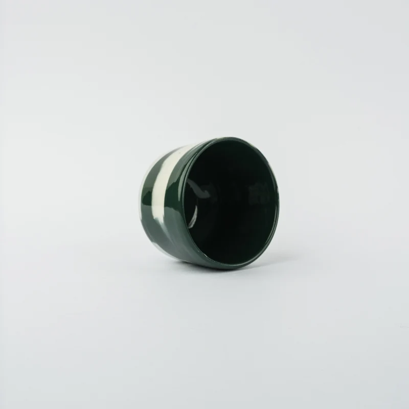 Tasse en porcelaine Espresso - Vert glossy