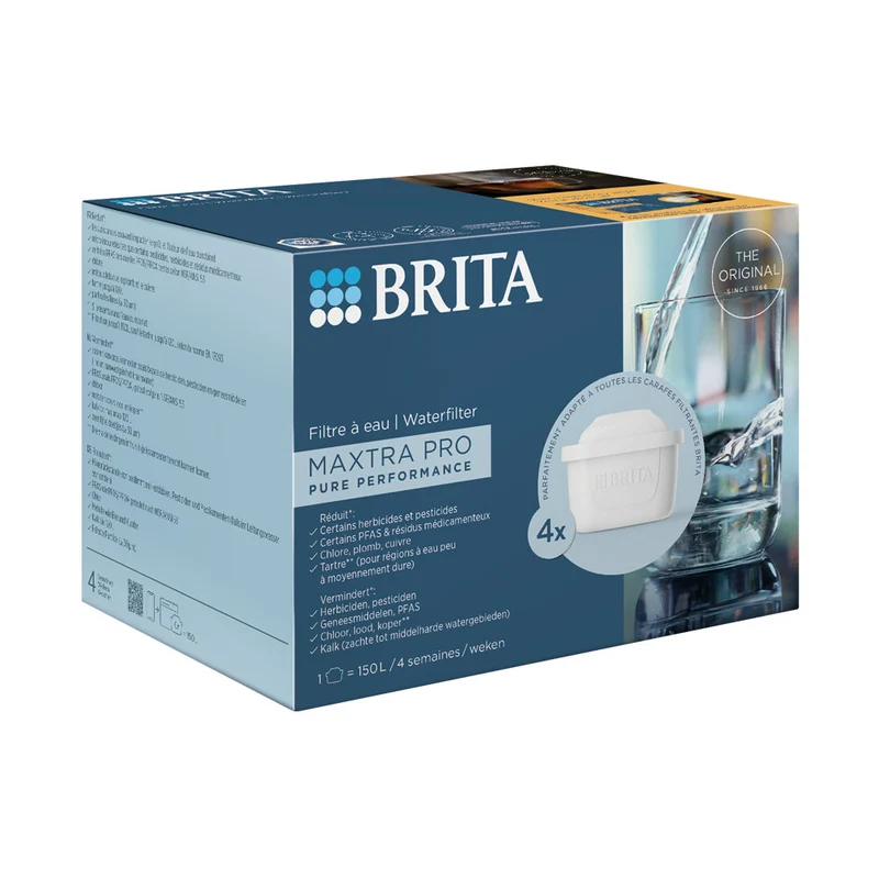 Pack 4 cartouches filtrantes Brita - Maxtra Pro Pure performance