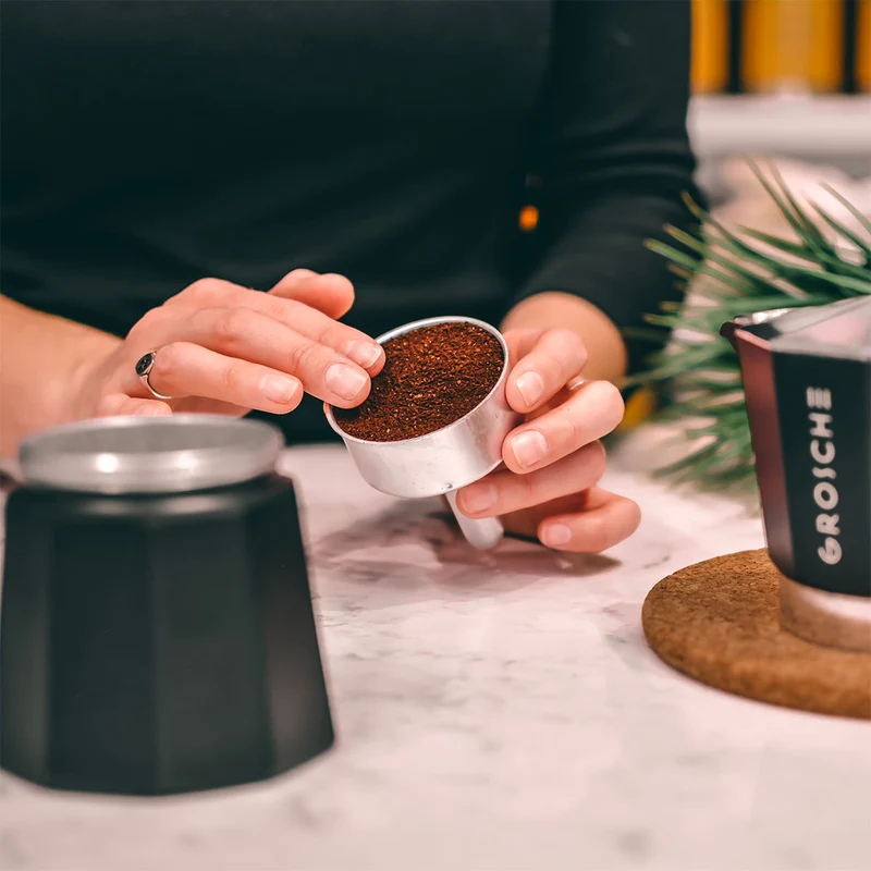 Grosche Milano Moka 6 tasses - Noir