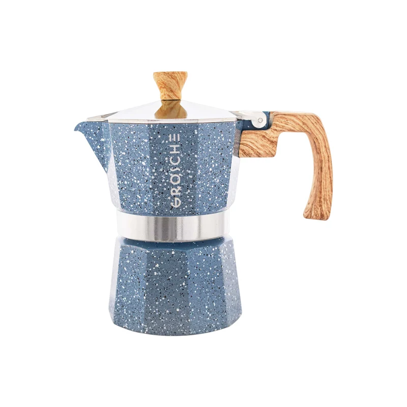Grosche Milano Moka 3 tasses - Bleu indigo