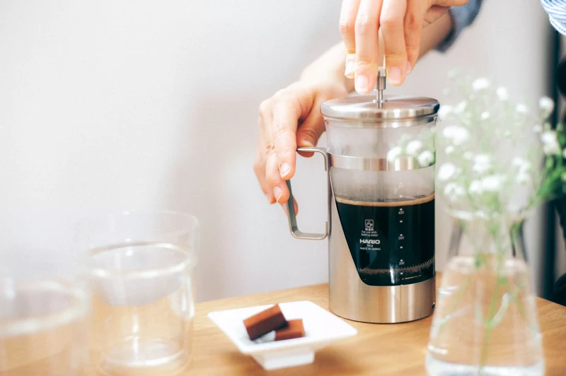 Cafetière piston Harior 7 Alu brossé