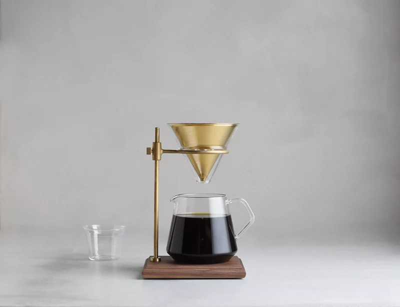 Kit Station KINTO Slow Coffee Style Bois et Or