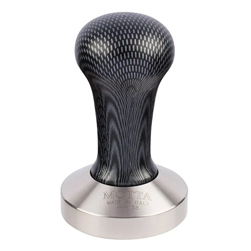 Tamper en bois de frêne Motta Carbone 58 mm