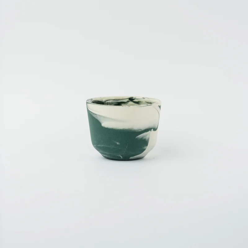 Tasse en porcelaine Espresso - Vert mat